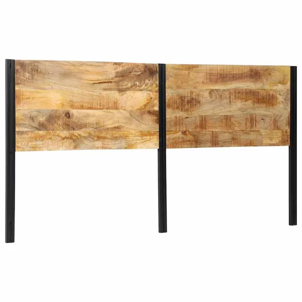 Tête de lit 200 cm bois massif manguier et fer