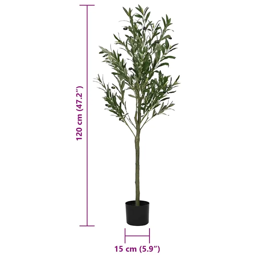 Olivier artificiel 450 feuilles 120 cm vert - 5