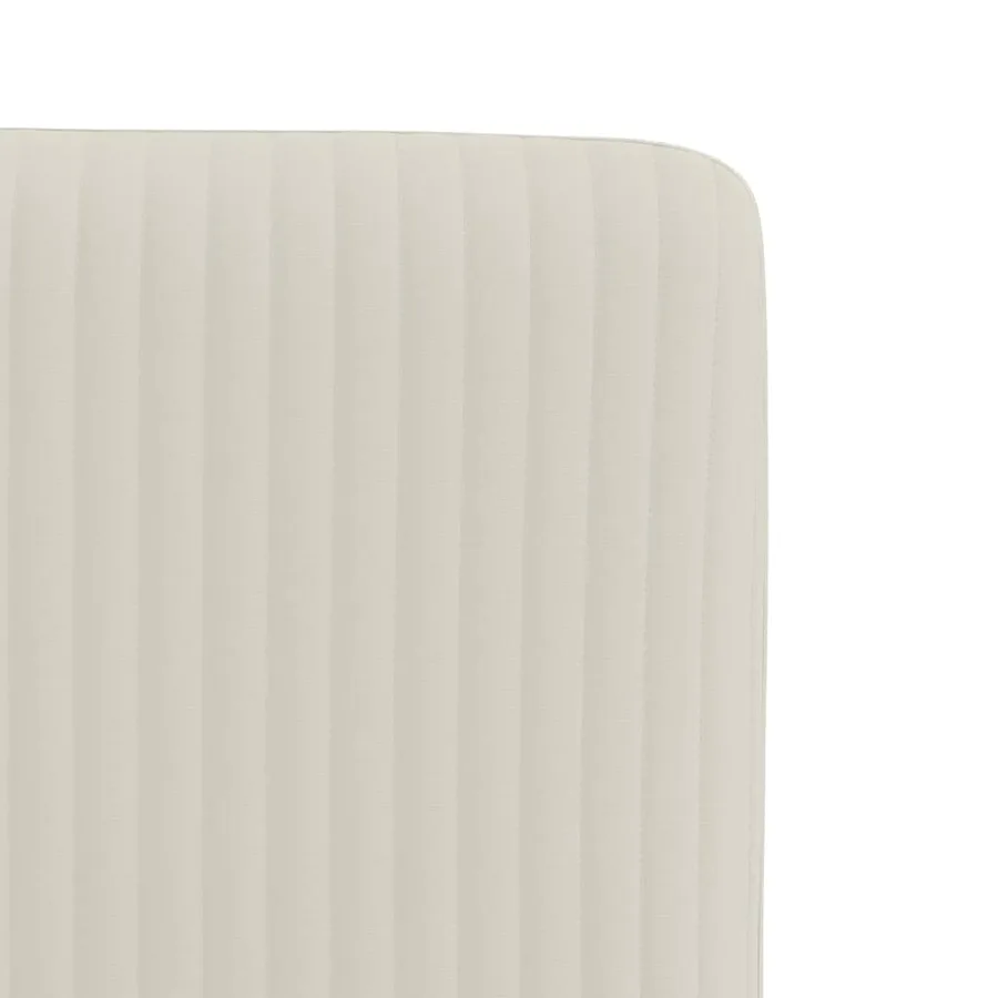 Chaises à manger lot de 2 Crème Velours - 7