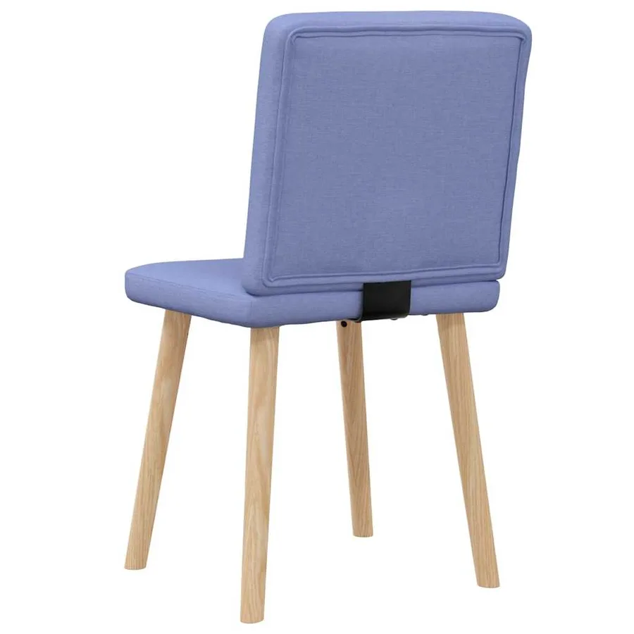 Chaises à manger lot de 2 bleu jean tissu - 6