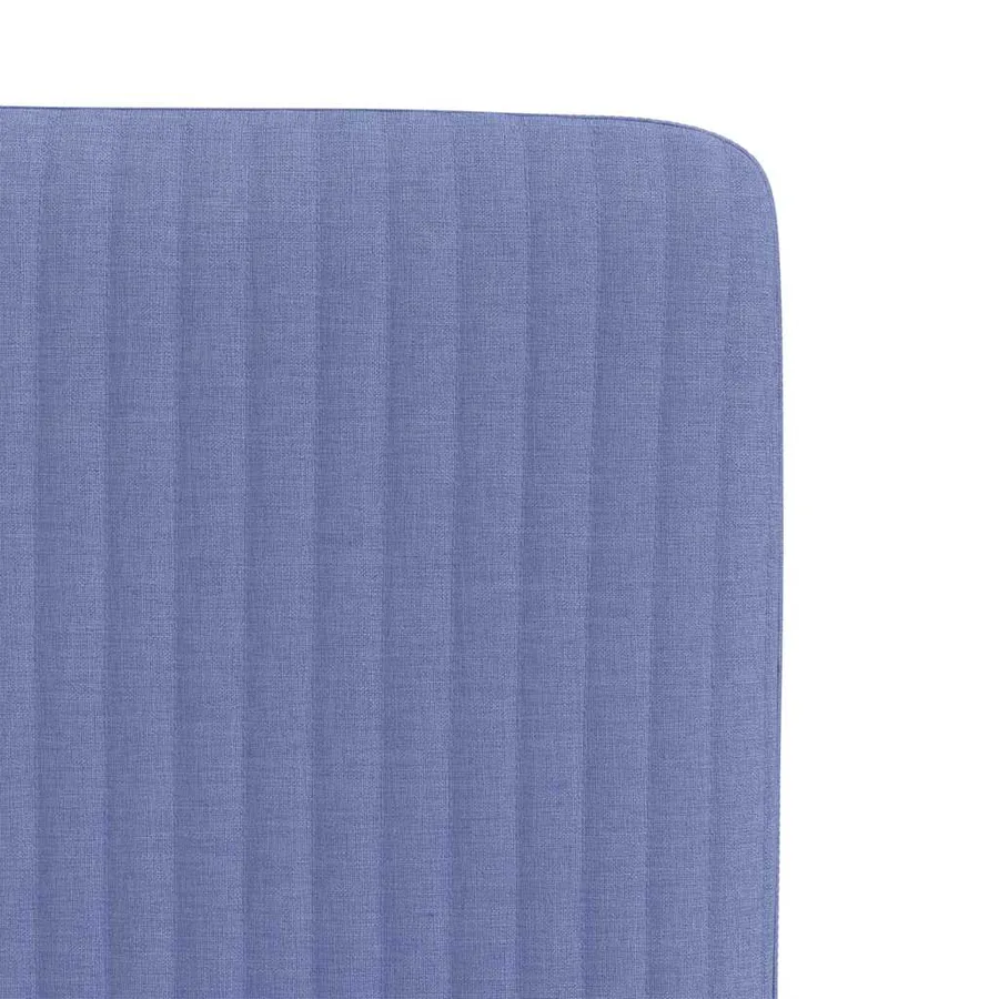 Chaises à manger lot de 2 bleu jean tissu - 7