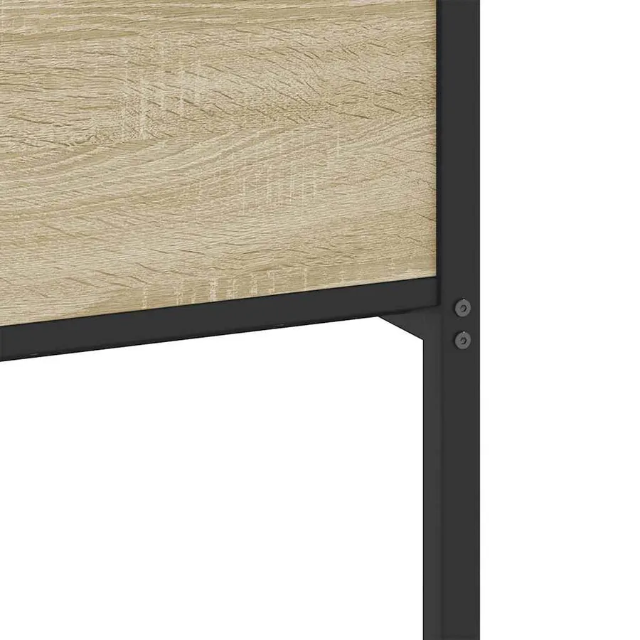Cadre de lit sans matelas chêne sonoma 137x190 cm - 10