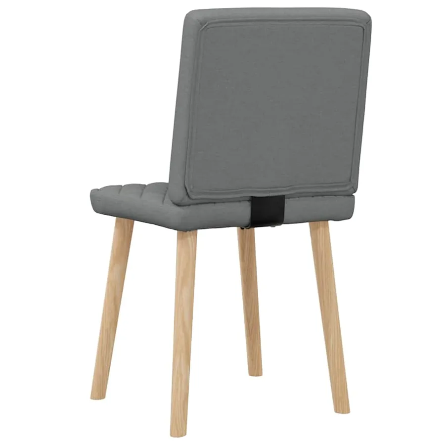 Chaises à manger lot de 2 gris foncé tissu - 6