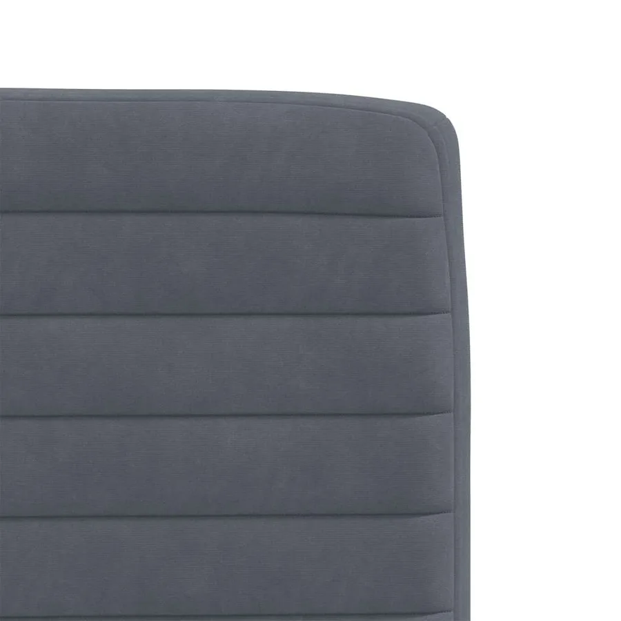 Chaises à manger lot de 2 Gris foncé Velours - 7