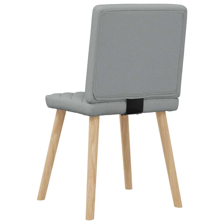 Chaises à manger lot de 6 gris clair tissu - 6