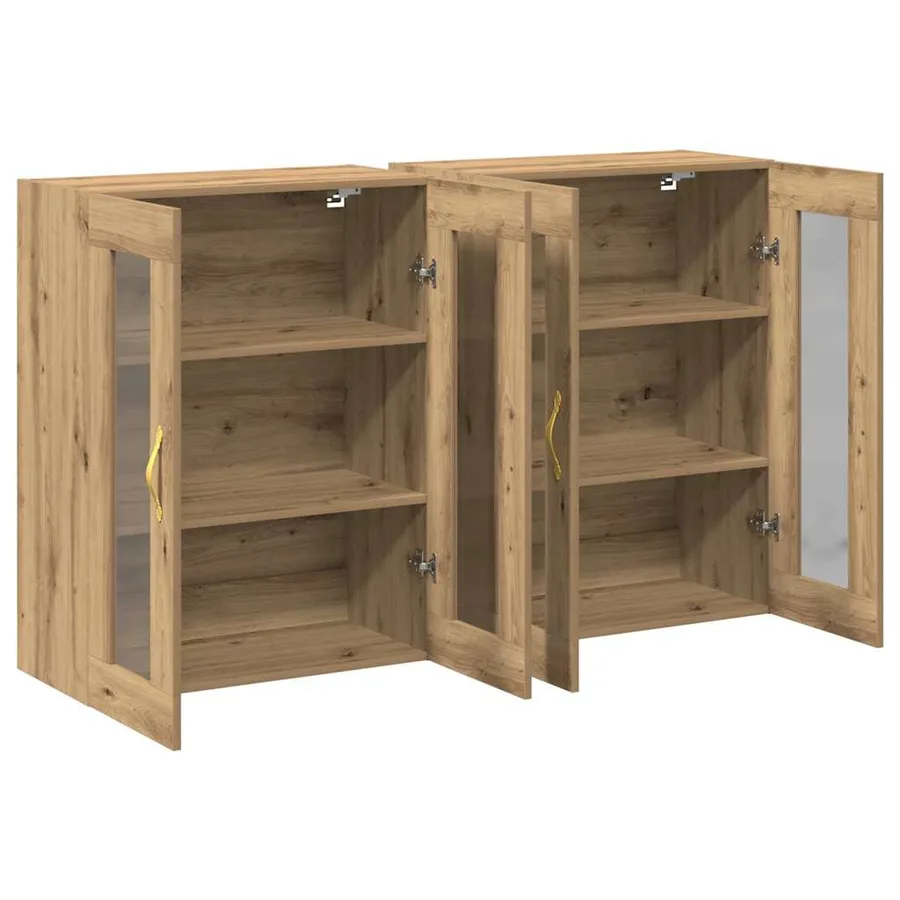 Cabinets muraux 2 pcs Chêne artisanal 69,5 x 34 x 90 cm - 5