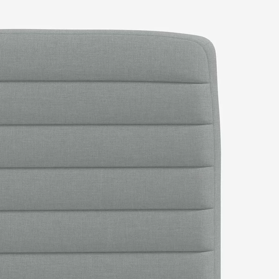 Chaises à manger lot de 2 gris clair tissu - 7