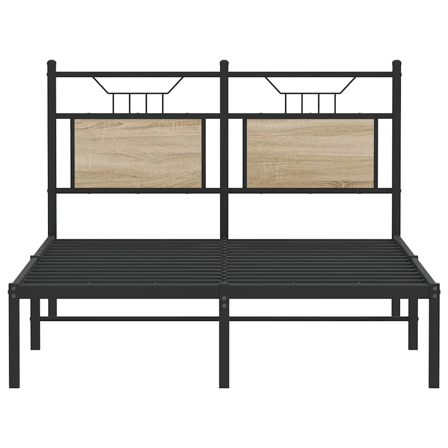 Cadre de lit sans matelas chêne sonoma 120x200 cm - 6