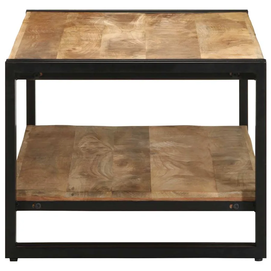 Table basse 90x50x38 cm bois de manguier massif brut - 5