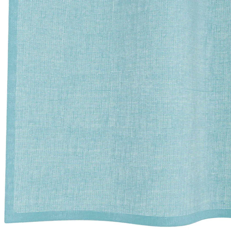 Rideaux en voile avec boucles 2 pcs turquoise 140x245 cm - 6