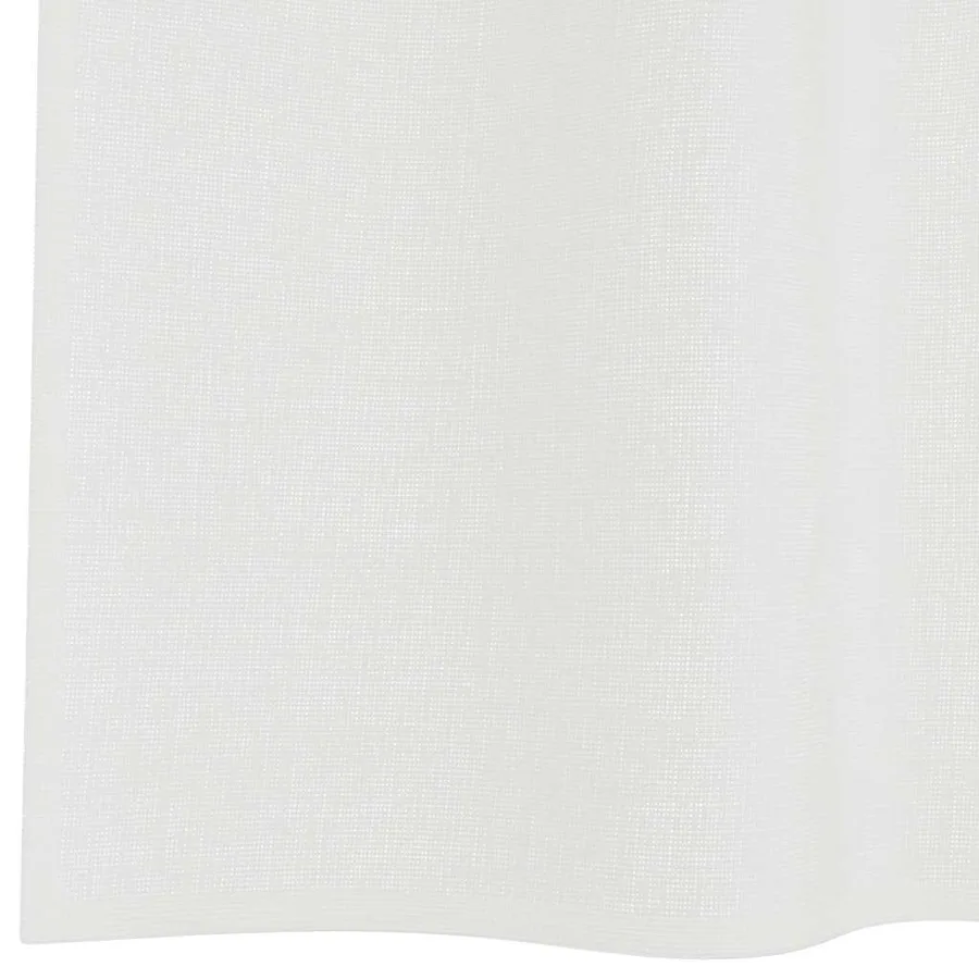 Rideaux en voile avec boucles 2 pcs blanc 140x245 cm - 6