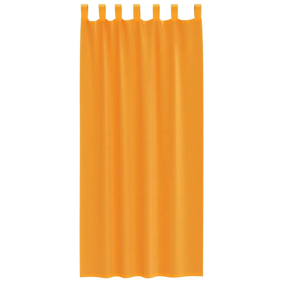 Rideaux en voile avec boucles 2 pcs orange 140x245 cm - 4
