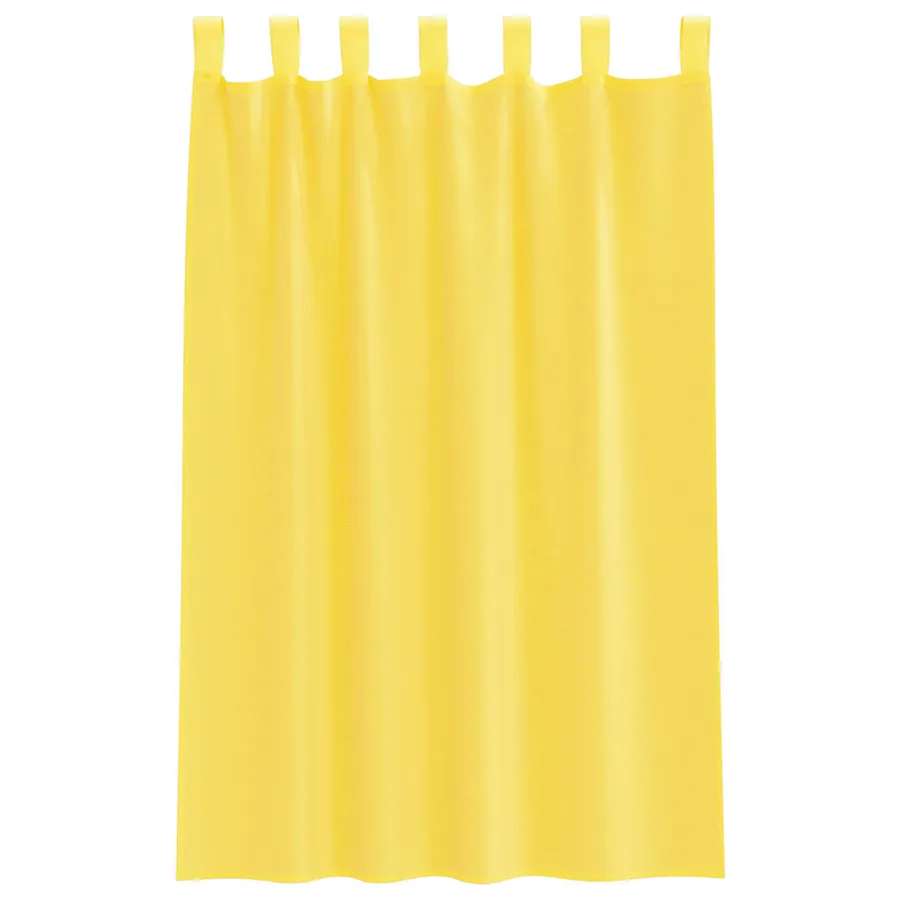 Rideaux en voile avec boucles 2 pcs jaune 140x175 cm - 4