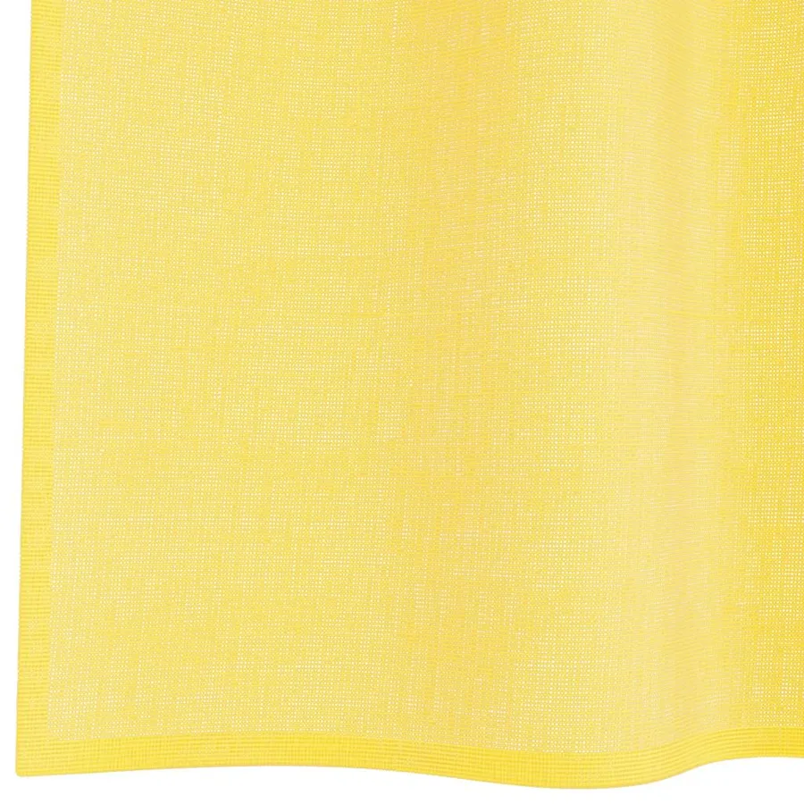 Rideaux en voile avec boucles 2 pcs jaune 140x175 cm - 6