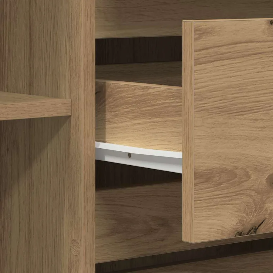 Buffet Chêne artisanal 120 x 41 x 75 cm Bois d'ingénierie - 11