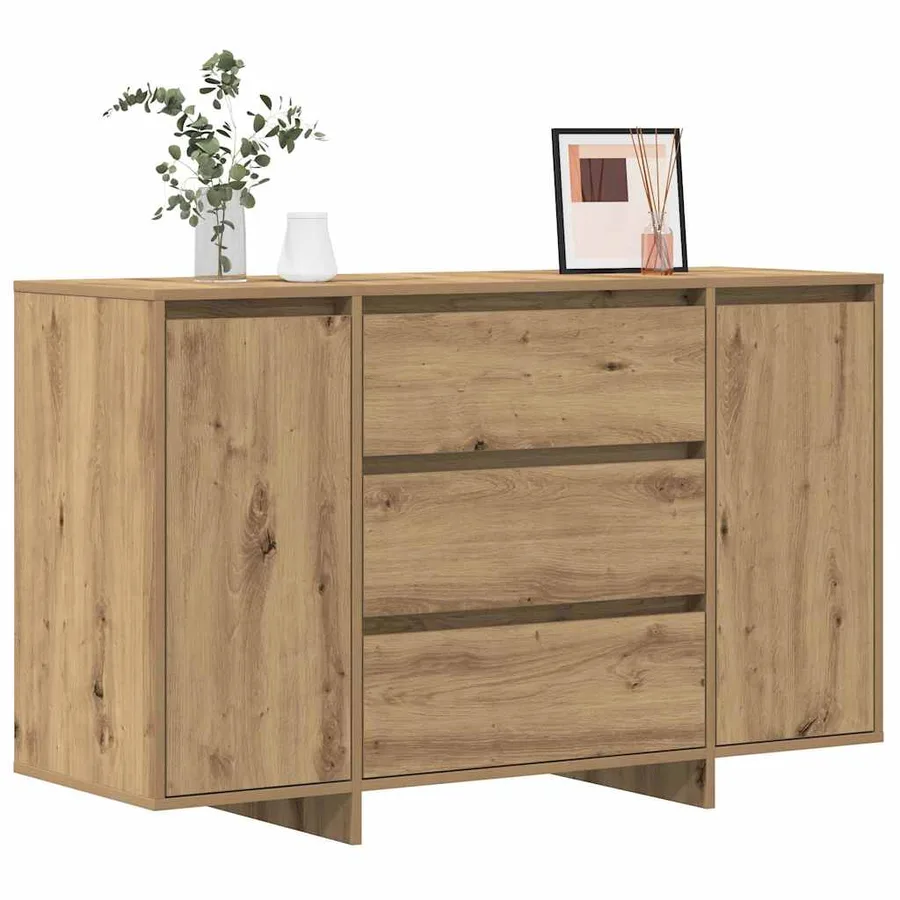 Buffet Chêne artisanal 120 x 41 x 75 cm Bois d'ingénierie - 3