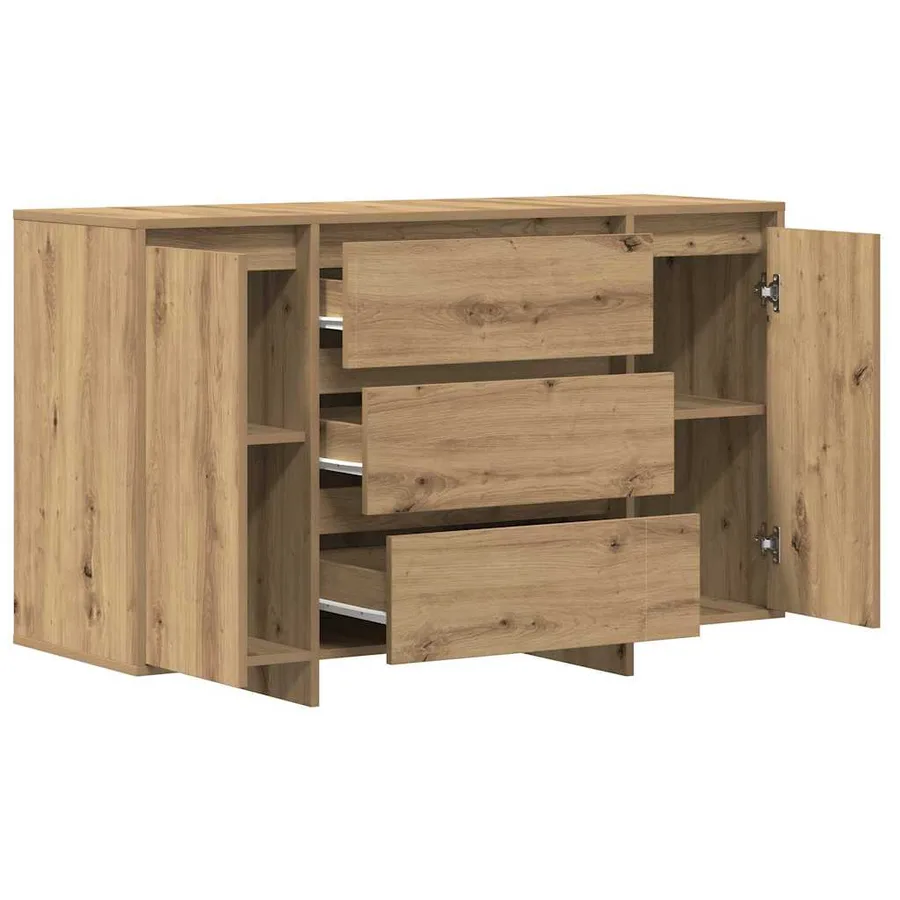 Buffet Chêne artisanal 120 x 41 x 75 cm Bois d'ingénierie - 5