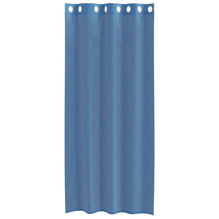 Rideaux en voile avec œillets 2 pcs bleu royal - 4