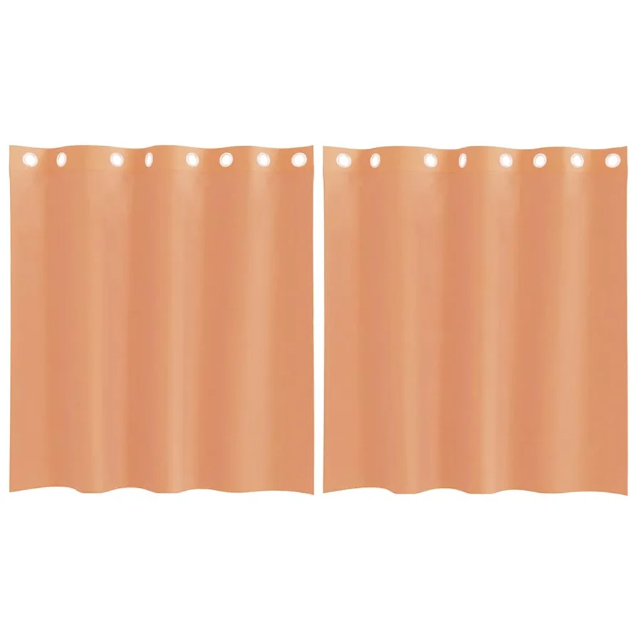 Rideaux en voile avec œillets 2 pcs terre cuite - 2