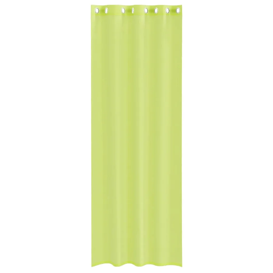 Rideaux en voile avec œillets 2 pcs vert pomme 140x300 cm - 4