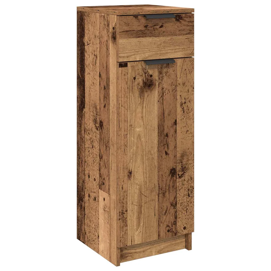 Cabinet de salle de bain avec porte Bois ancien 32 x 34 x 90 cm - 2