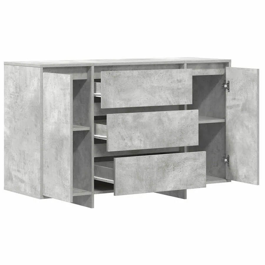 Buffet Gris béton 120 x 41 x 75 cm Bois d'ingénierie - 5