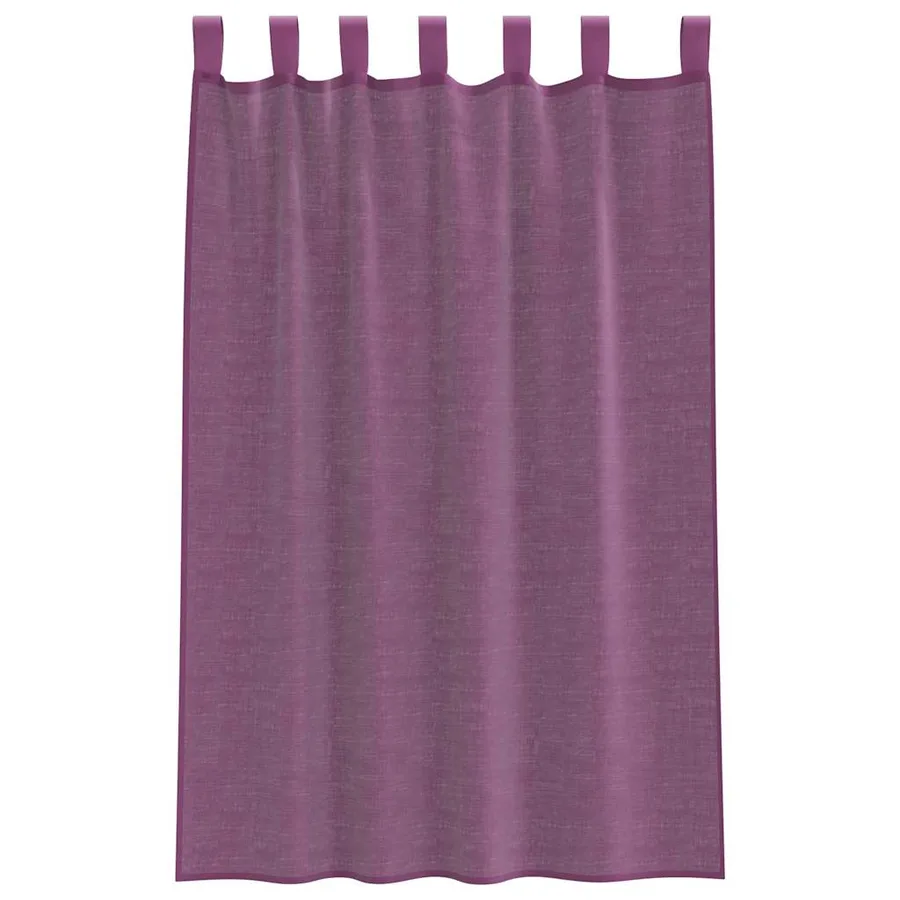 Rideaux en voile avec boucles 2 pcs violet 140x175 cm - 4