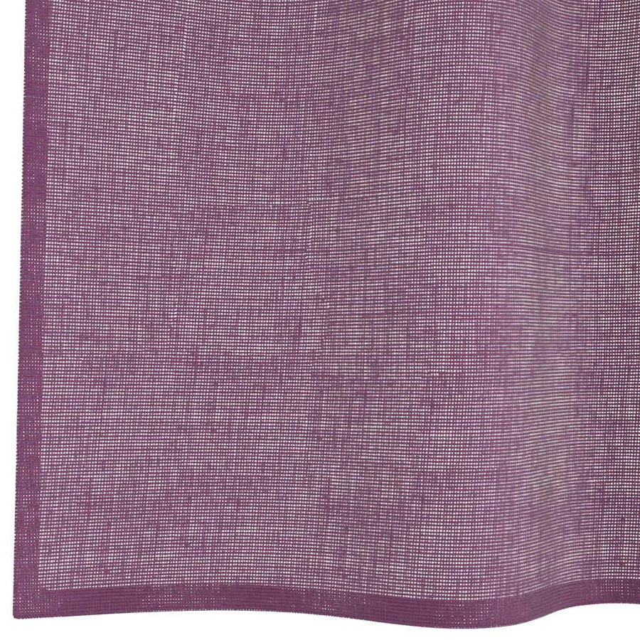 Rideaux en voile avec boucles 2 pcs violet 140x175 cm - 6