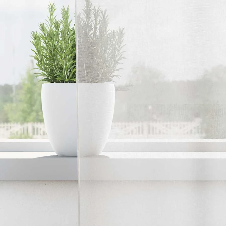 Rideaux en voile avec œillets 2 pcs blanc - 3