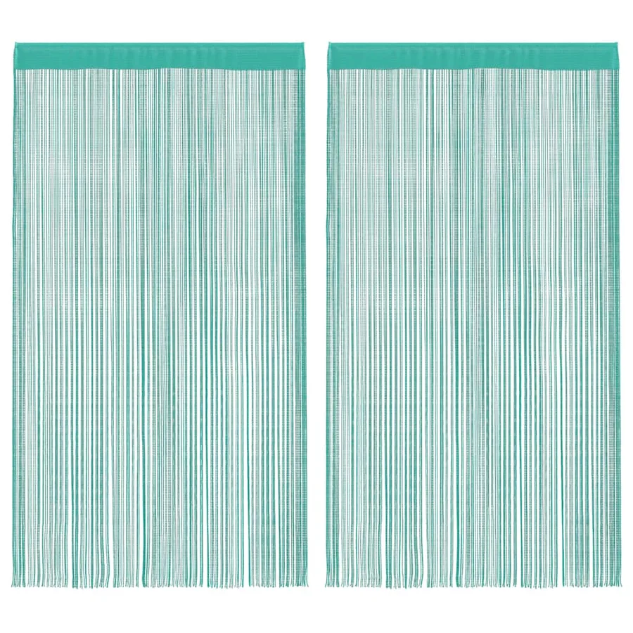 Rideaux à fils 2 pcs turquoise 100x250 cm - 2