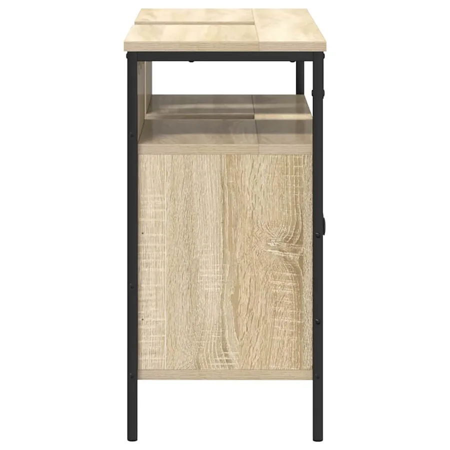 Meuble de Lavabo de Salle de Bain Marron 80 x 30 x 60 cm - 6