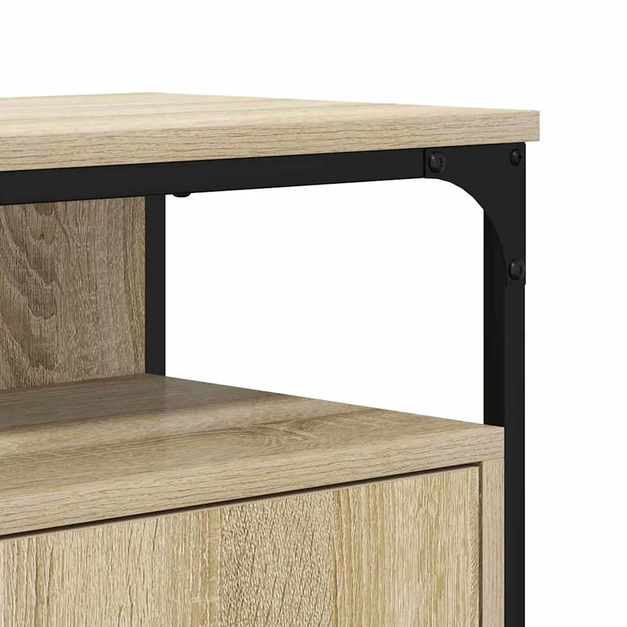 Meuble de Lavabo de Salle de Bain Marron 80 x 30 x 60 cm - 9