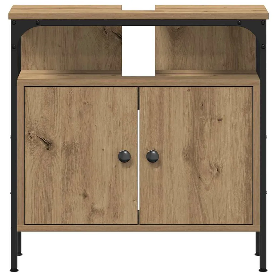 Meubles de salle de bain 3 pc Marron 80 x 30 x 60 cm - 9
