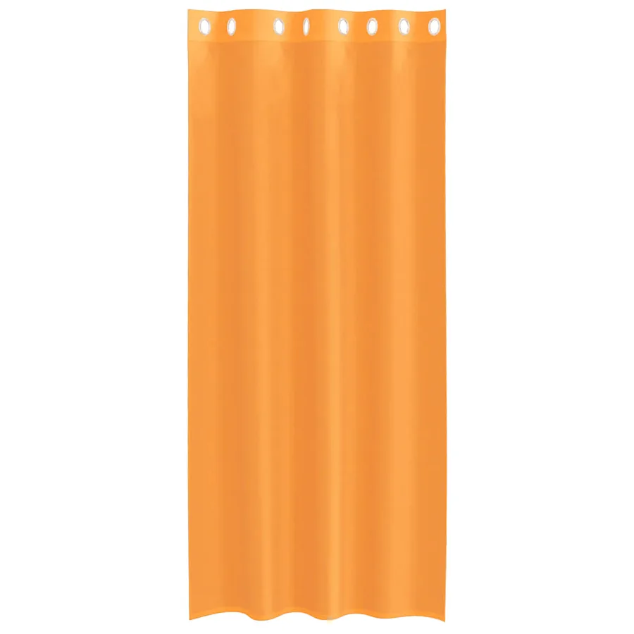 Rideaux en voile avec œillets 2 pcs orange 140x225 cm - 4