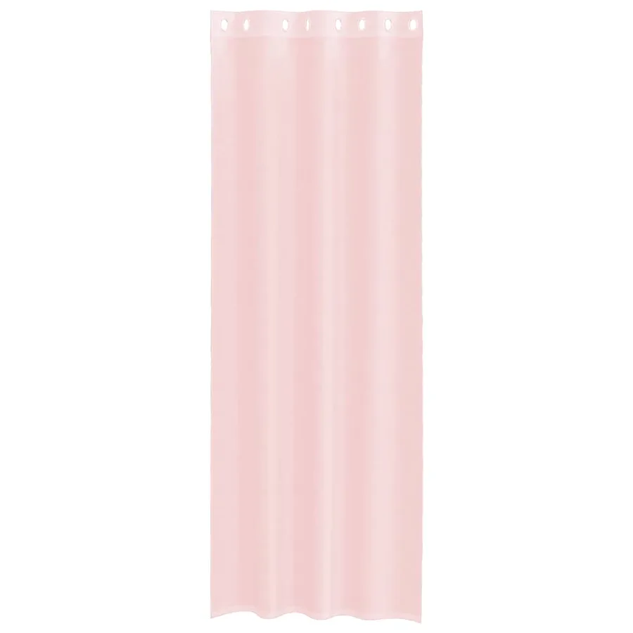 Rideaux en voile avec œillets 2 pcs rose clair 140x260 cm - 4