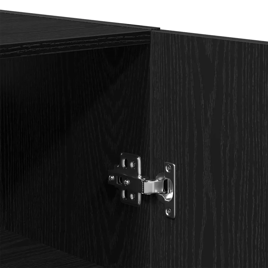 Armoire Murale Montage mural 2 pcs Chêne noir 69,5 x 34 x 90 cm - 10