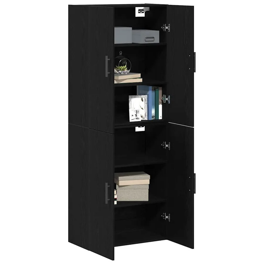 Armoire Murale Montage mural 2 pcs Chêne noir 69,5 x 34 x 90 cm - 3
