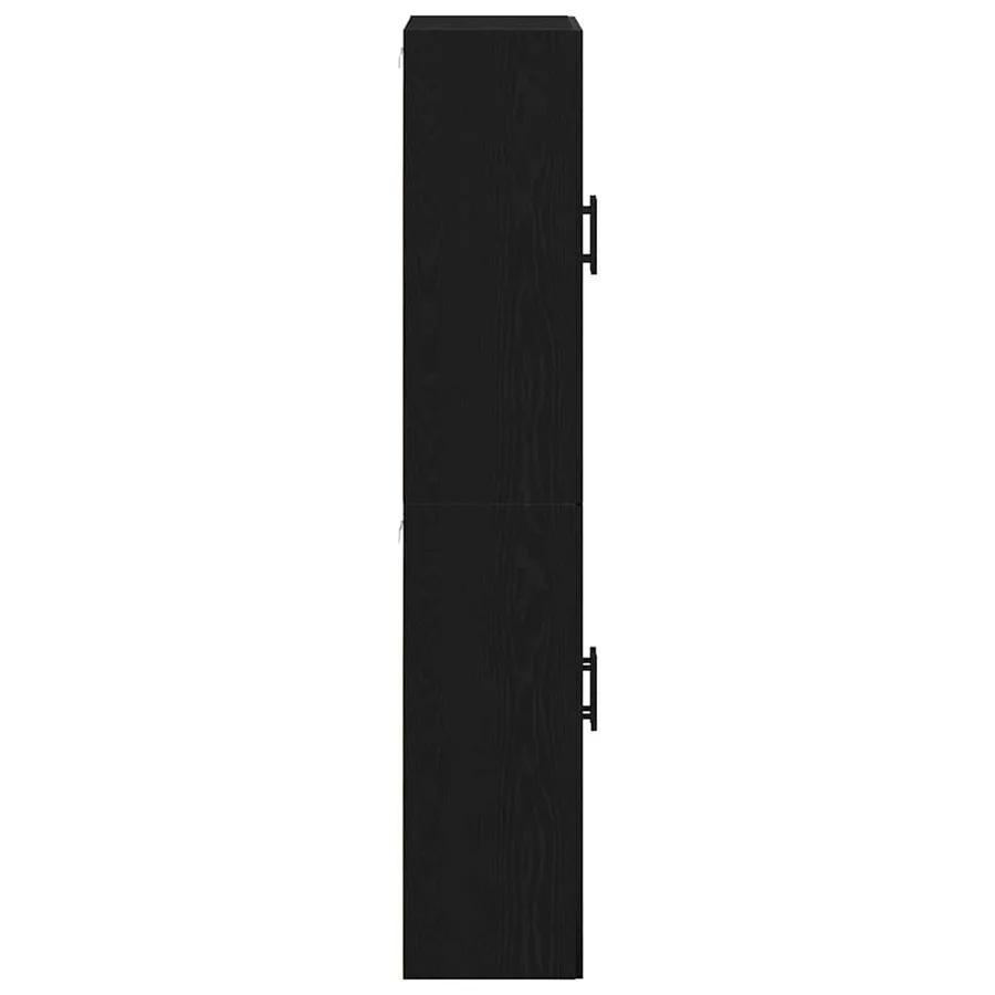 Armoire Murale Montage mural 2 pcs Chêne noir 69,5 x 34 x 90 cm - 7