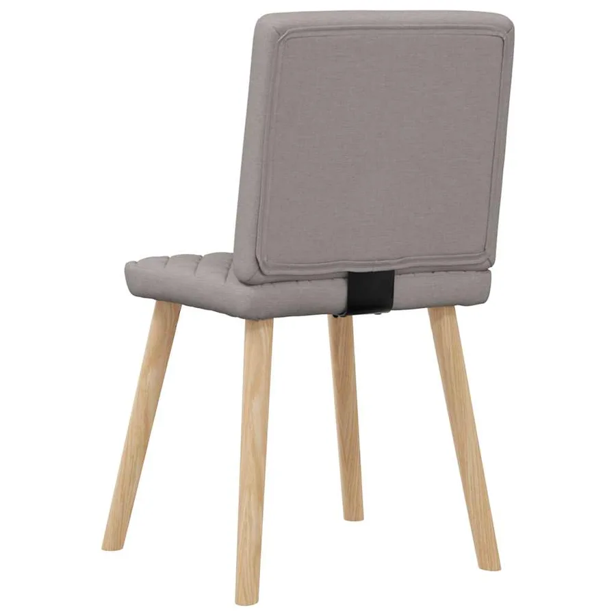 Chaises à manger lot de 4 taupe tissu - 6