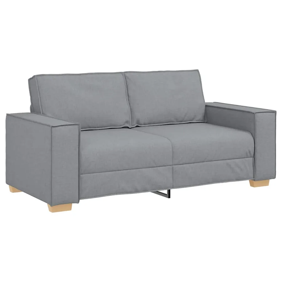 Canapé 2 places Gris clair 180x78x84 cm Tissu - 2
