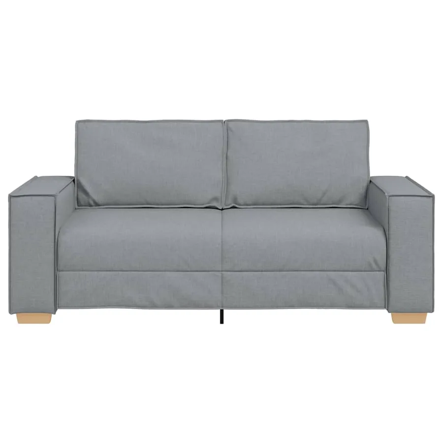 Canapé 2 places Gris clair 180x78x84 cm Tissu - 4
