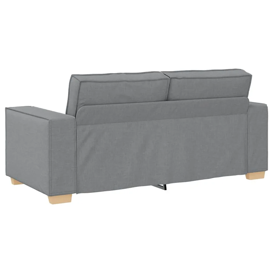 Canapé 2 places Gris clair 180x78x84 cm Tissu - 5