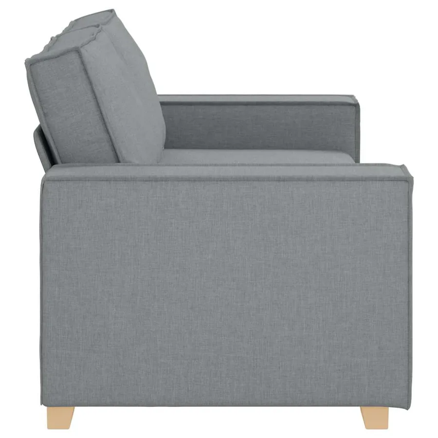 Canapé 2 places Gris clair 180x78x84 cm Tissu - 6