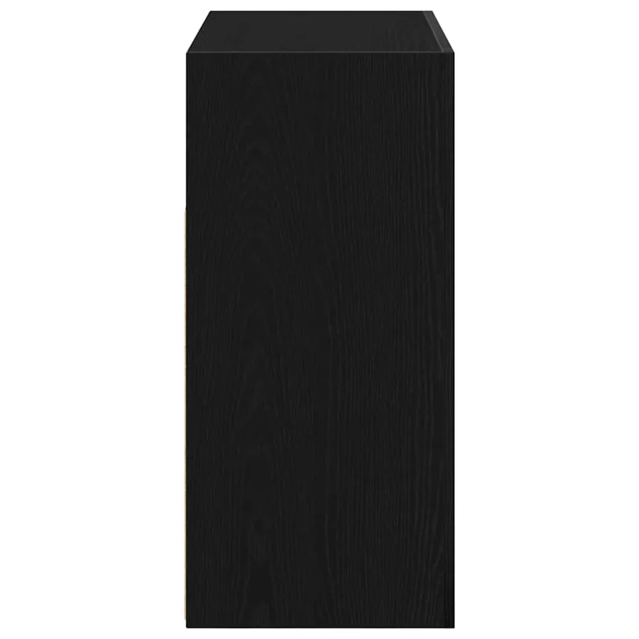Buffet Chêne noir 80 x 35 x 75 cm Bois d'ingénierie - 6
