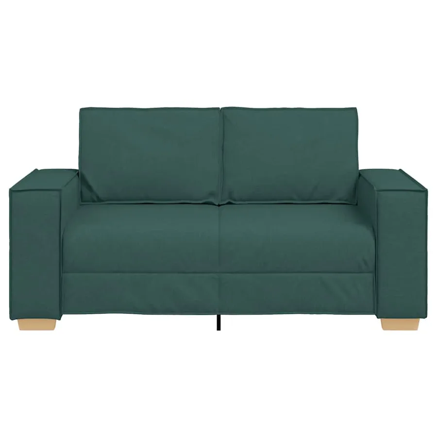 Canapé 2 places Vert foncé 160x78x84 cm Tissu - 4
