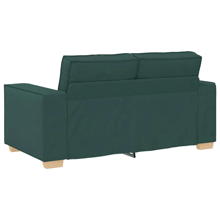 Canapé 2 places Vert foncé 160x78x84 cm Tissu - 5