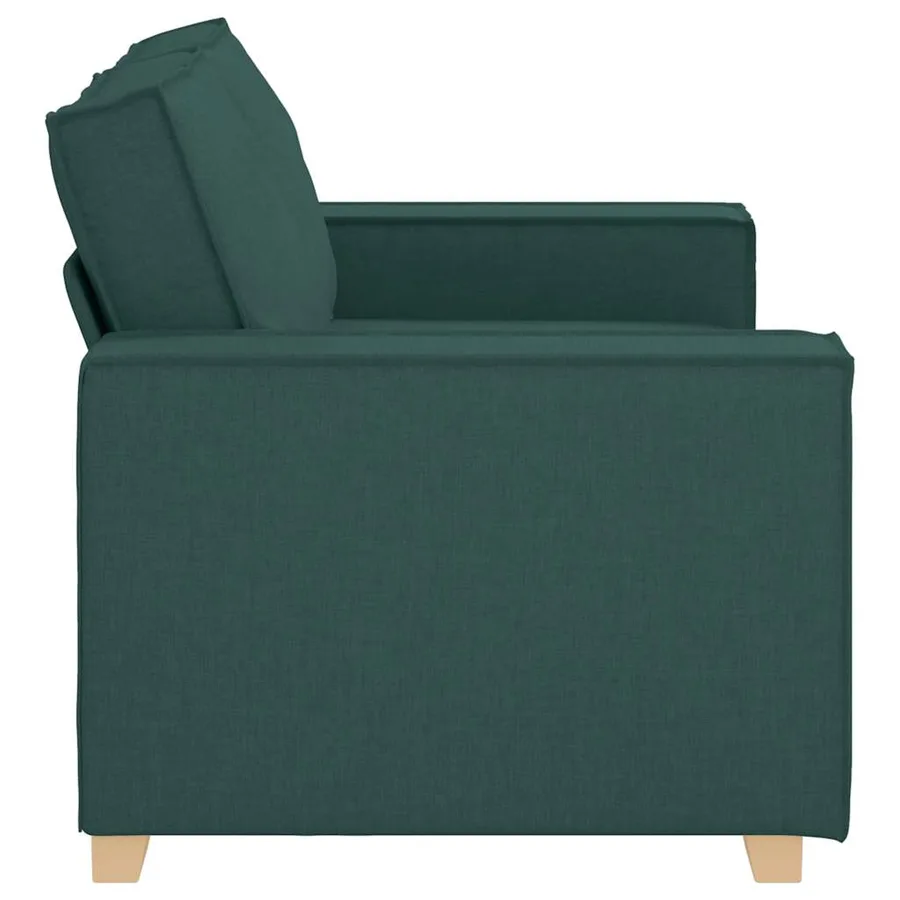 Canapé 2 places Vert foncé 160x78x84 cm Tissu - 6