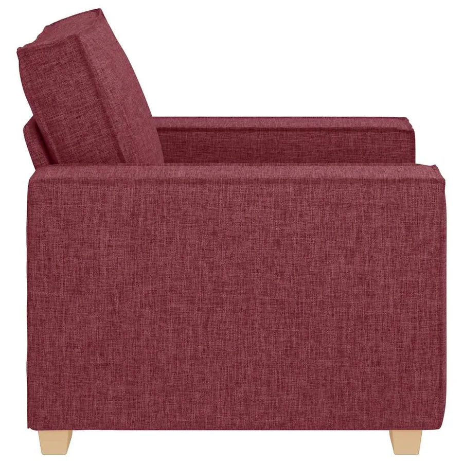 Canapé Fauteuil Rouge Vin 100x78x84 cm Tissu - 6