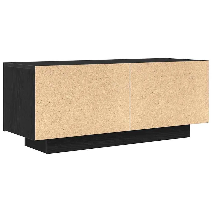 Meuble TV Chêne noir 100 x 35 x 40 cm Bois d'ingénierie - 7
