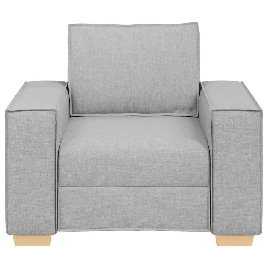 Canapé Fauteuil Gris Nuage 100x78x84 cm Tissu - 4